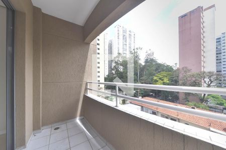 Varanda de apartamento à venda com 1 quarto, 40m² em Brooklin, São Paulo