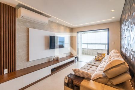 Sala de apartamento para alugar com 3 quartos, 110m² em Maracanã, Praia Grande