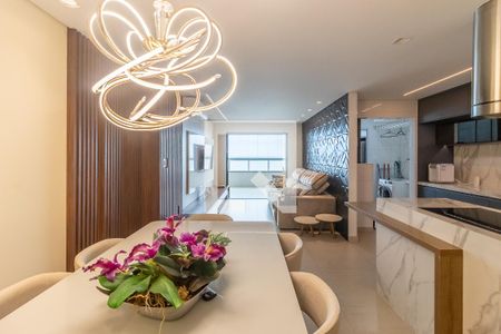 Sala de apartamento para alugar com 3 quartos, 110m² em Maracanã, Praia Grande