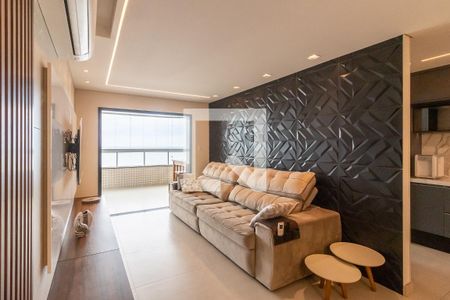 Sala de apartamento para alugar com 3 quartos, 110m² em Maracanã, Praia Grande