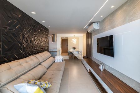 Sala de apartamento para alugar com 3 quartos, 110m² em Maracanã, Praia Grande