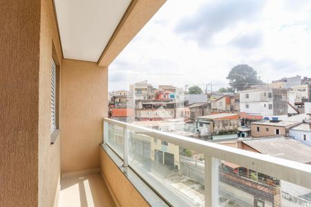 Varanda da sala  de apartamento à venda com 2 quartos, 44m² em Centro, Diadema