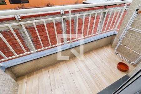 Varanda da Sala de apartamento à venda com 2 quartos, 40m² em Vila Carmosina, São Paulo