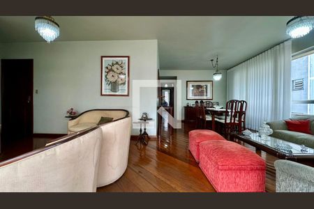 Sala  de apartamento à venda com 4 quartos, 166m² em Serra, Belo Horizonte