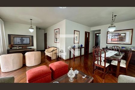 Sala  de apartamento à venda com 4 quartos, 166m² em Serra, Belo Horizonte