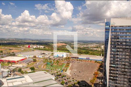 Vista da Sala/Cozinha de apartamento para alugar com 1 quarto, 50m² em Alto da Glória, Goiânia