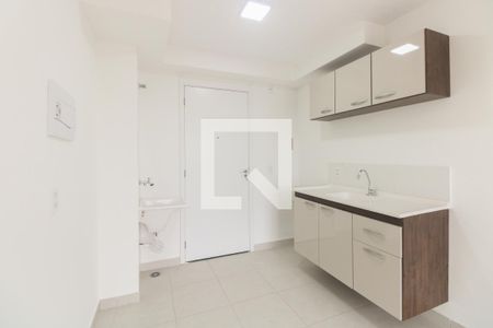 Sala/Cozinha de apartamento para alugar com 1 quarto, 27m² em Guaiauna, São Paulo