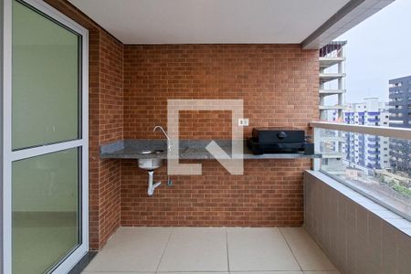 Sacada  de apartamento para alugar com 1 quarto, 48m² em Guilhermina, Praia Grande