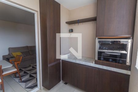 Varanda Gourmet de apartamento à venda com 3 quartos, 75m² em Nova Vista, Belo Horizonte