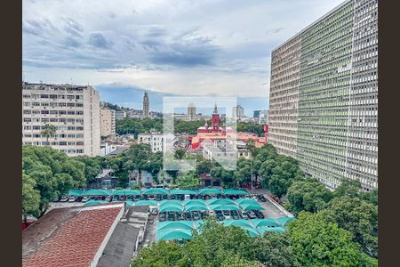 Vista da Sala de apartamento à venda com 2 quartos, 56m² em Centro, Rio de Janeiro