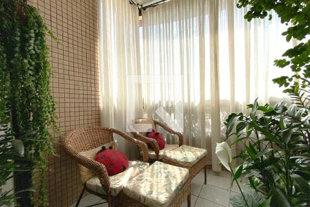 Varanda da Sala de apartamento à venda com 4 quartos, 120m² em Buritis, Belo Horizonte