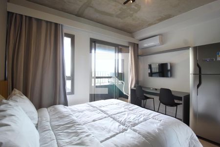 Sala/Quarto de kitnet/studio para alugar com 1 quarto, 25m² em Indianópolis, São Paulo