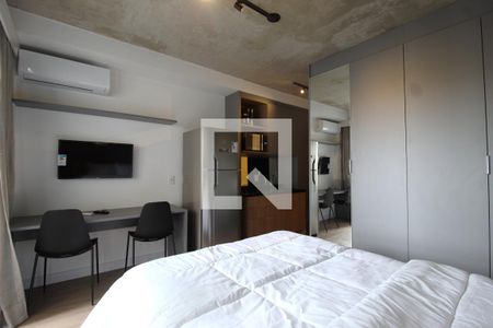 Sala/Quarto de kitnet/studio para alugar com 1 quarto, 25m² em Indianópolis, São Paulo