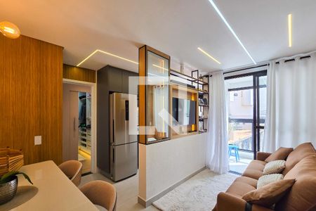 Sala/Cozinha de apartamento para alugar com 1 quarto, 42m² em Centro, São Bernardo do Campo