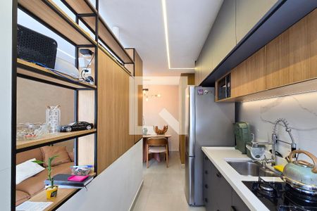 Cozinha de apartamento para alugar com 1 quarto, 42m² em Centro, São Bernardo do Campo