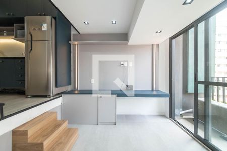 Sala de apartamento para alugar com 1 quarto, 35m² em Santo Amaro, São Paulo