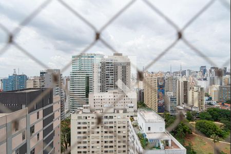 Vista da Varanda da Sala/Quarto de kitnet/studio para alugar com 1 quarto, 24m² em Consolação, São Paulo