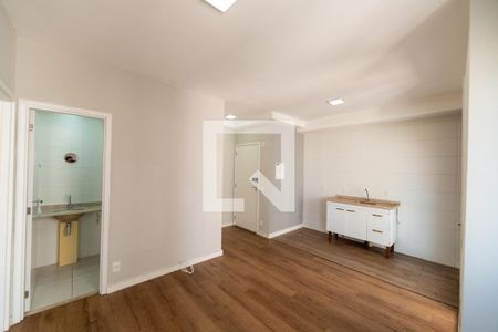Sala_Cozinha de apartamento para alugar com 1 quarto, 42m² em Jardim Tupanci, Barueri