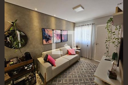 Sala de casa de condomínio à venda com 3 quartos, 100m² em Fazenda Santa Cândida, Campinas