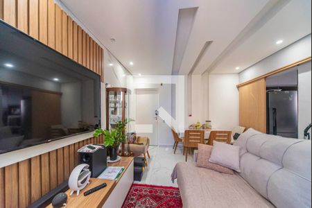 Sala de apartamento para alugar com 2 quartos, 55m² em Vila Lutécia, Santo André