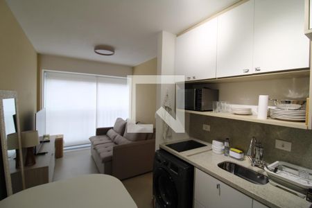 Sala/Cozinha de apartamento para alugar com 1 quarto, 27m² em Vila Dom Pedro Ii, São Paulo