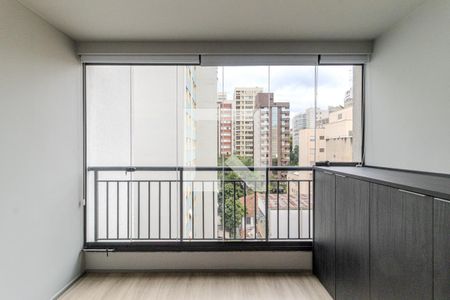 Varanda de kitnet/studio para alugar com 1 quarto, 33m² em Consolação, São Paulo