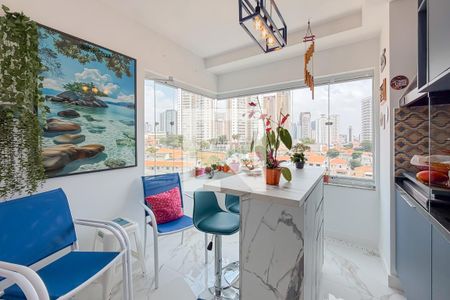 Varanda gourmet de apartamento à venda com 2 quartos, 93m² em Vila Firmiano Pinto, São Paulo