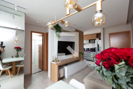 Sala de apartamento para alugar com 2 quartos, 53m² em Eldorado, Contagem