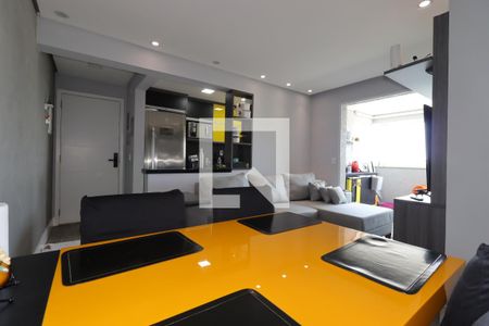 Sala de Jantar de apartamento à venda com 2 quartos, 60m² em Vila Valparaíso, Santo André