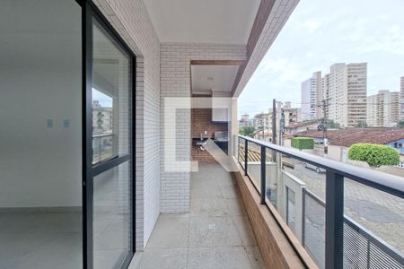 Sacada da Sala de casa de condomínio para alugar com 2 quartos, 71m² em Aviação, Praia Grande