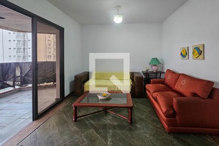 Sala de apartamento para alugar com 3 quartos, 131m² em Centro, Guarujá