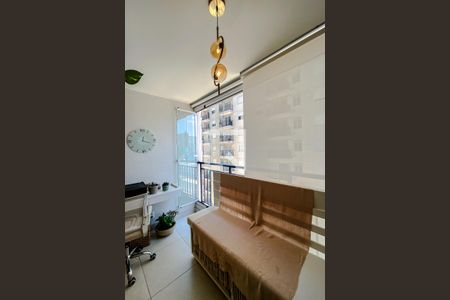 Varanda da Sala e Área de Serviço de apartamento à venda com 1 quarto, 42m² em Brás, São Paulo