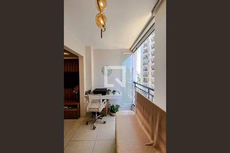 Varanda da Sala e Área de Serviço de apartamento à venda com 1 quarto, 42m² em Brás, São Paulo