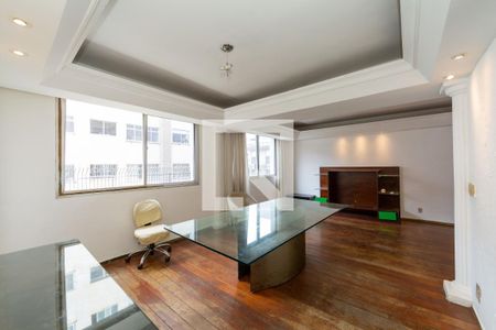 SALA de apartamento à venda com 4 quartos, 146m² em Santo Antônio, Belo Horizonte