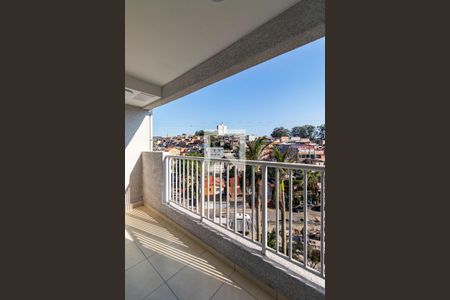 Varanda da Sala/Cozinha de apartamento para alugar com 2 quartos, 40m² em Jardim Piracuama, São Paulo