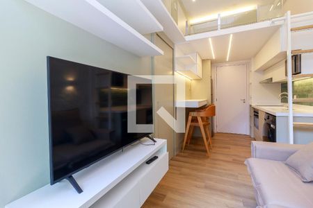 Sala de apartamento para alugar com 1 quarto, 40m² em Santo Amaro, São Paulo