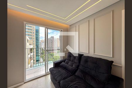 Sala  de apartamento para alugar com 1 quarto, 28m² em Campo Belo, São Paulo