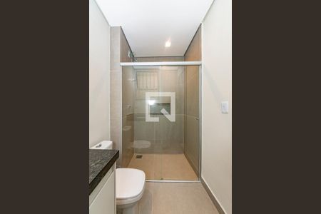 Banheiro da Suíte de apartamento à venda com 3 quartos, 90m² em Nova Suíça, Belo Horizonte