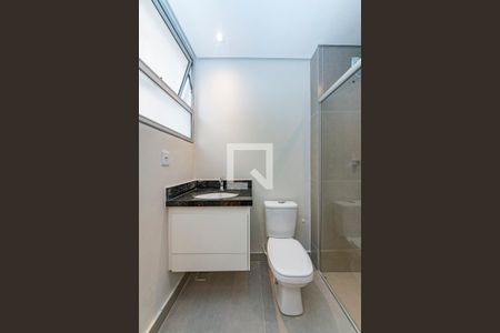 Banheiro da Suíte de apartamento à venda com 3 quartos, 90m² em Nova Suíça, Belo Horizonte