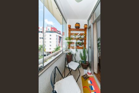 Varanda da Sala de apartamento à venda com 3 quartos, 86m² em Coração Eucarístico, Belo Horizonte