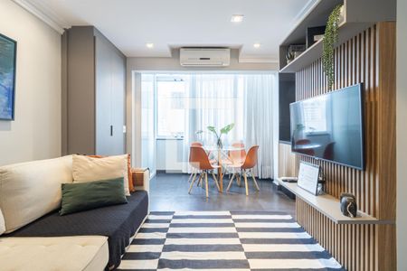 Sala de apartamento à venda com 1 quarto, 47m² em Itaim Bibi, São Paulo