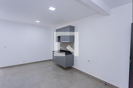 Sala, cozinha e área de serviço de apartamento para alugar com 1 quarto, 32m² em Brasilândia, São Paulo