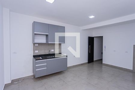 Sala, cozinha e área de serviço de apartamento para alugar com 1 quarto, 32m² em Brasilândia, São Paulo