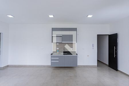 Sala, cozinha e área de serviço de apartamento para alugar com 1 quarto, 32m² em Brasilândia, São Paulo