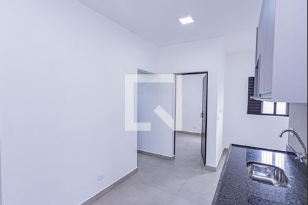 Sala, cozinha e área de serviço de apartamento para alugar com 1 quarto, 32m² em Brasilândia, São Paulo