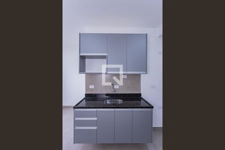 Sala, cozinha e área de serviço de apartamento para alugar com 1 quarto, 32m² em Brasilândia, São Paulo