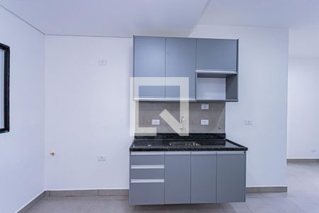Sala, cozinha e área de serviço de apartamento para alugar com 1 quarto, 32m² em Brasilândia, São Paulo