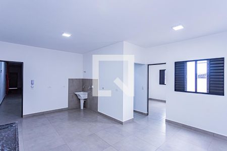 Sala, cozinha e área de serviço de apartamento para alugar com 1 quarto, 32m² em Brasilândia, São Paulo