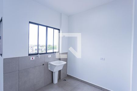 Sala, cozinha e área de serviço de apartamento para alugar com 1 quarto, 32m² em Brasilândia, São Paulo