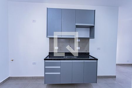 Sala, cozinha e área de serviço de apartamento para alugar com 1 quarto, 32m² em Brasilândia, São Paulo